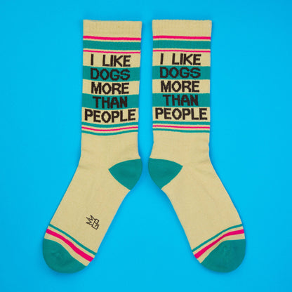 Crew Socken I like dogs more than people