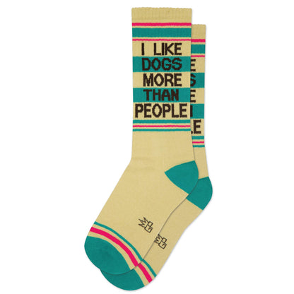 Crew Socken I like dogs more than people