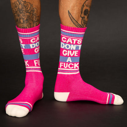 Crew Socken Cats Don't Give A Fuck