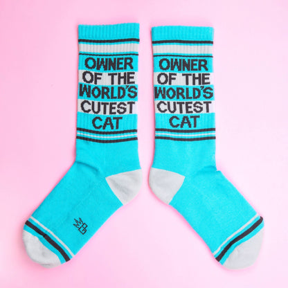 Crew Socken Owner of the world cutest cat