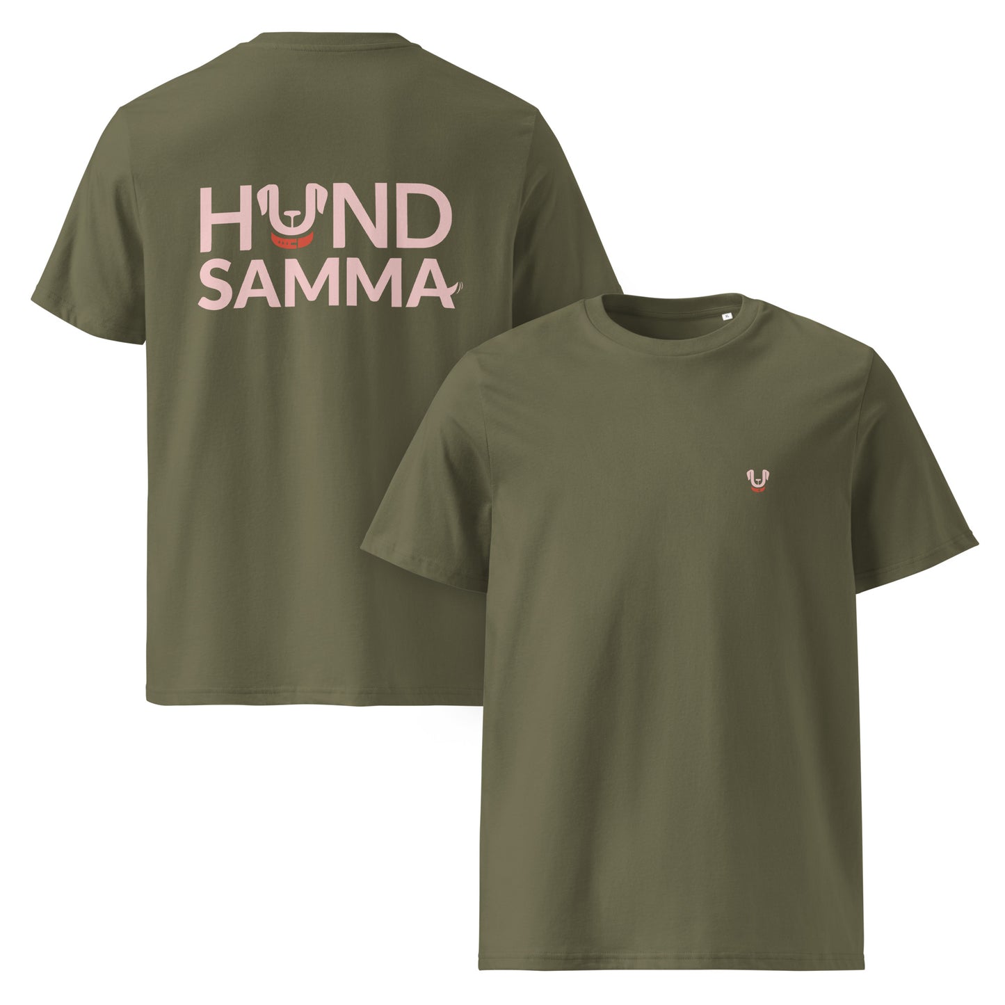 Hundsamma T-Shirt unisex Bio oliv